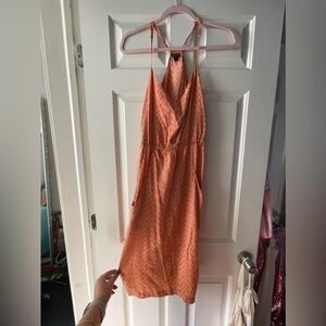 Patagonia women’s lost wildflower dress size small orange with pockets